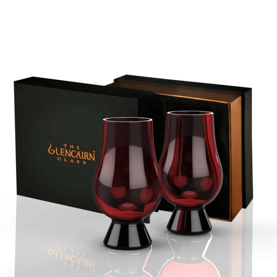 Glassware Glencairn Crystal | Red Glencairn Gift Set Of 2