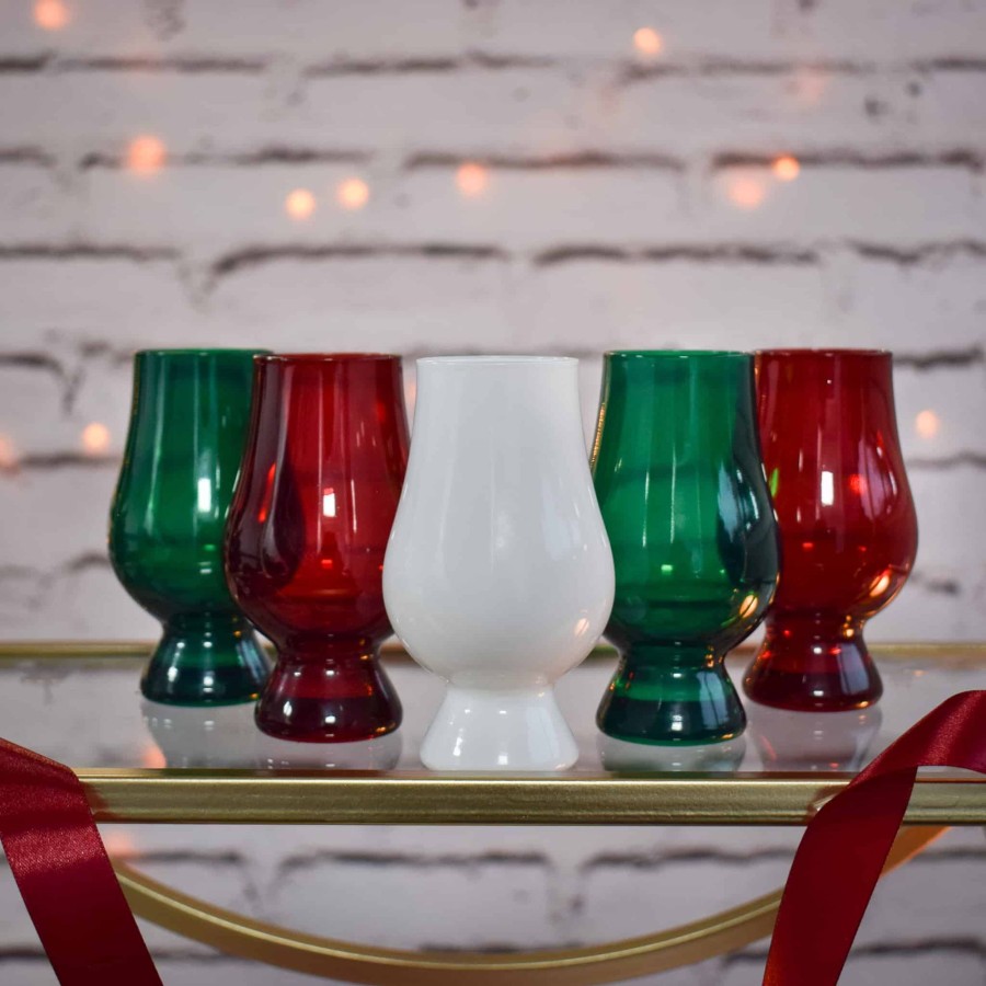 Glassware Glencairn Crystal | Christmas Coloured Glencairn Gift Set Of 6