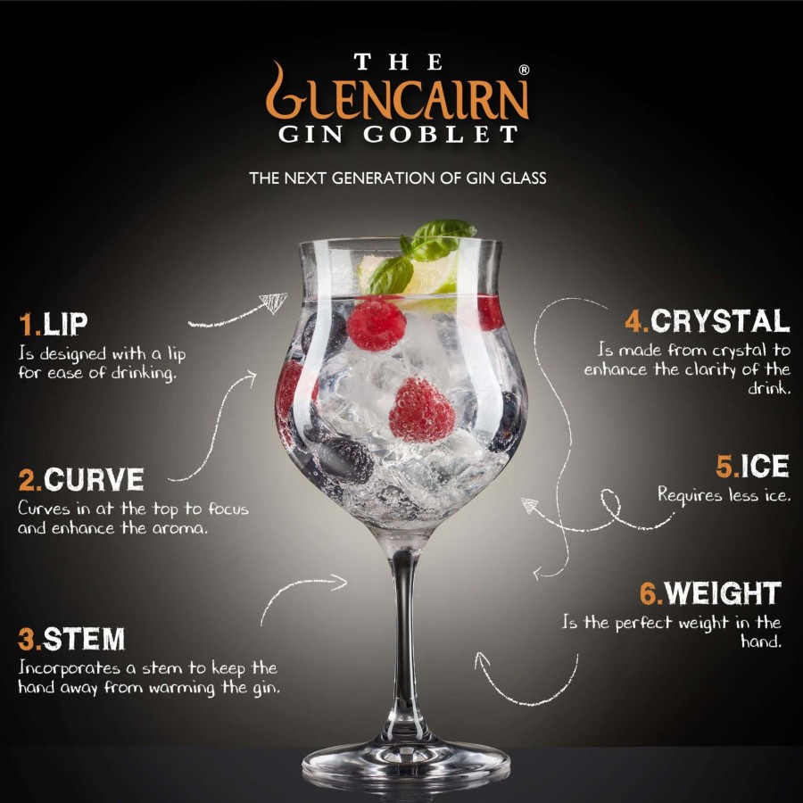 Glassware Glencairn Crystal | Glencairn Gin Goblet In Premium Gift Carton