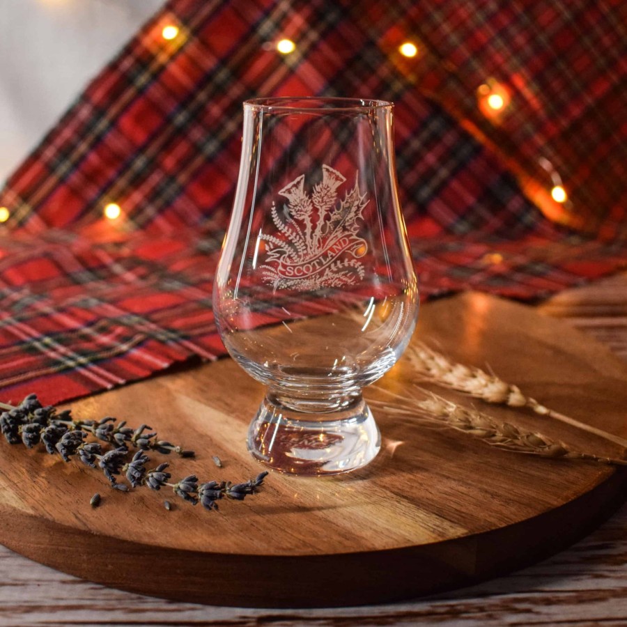 Glassware Glencairn Crystal | Glencairn Glass - Thistle Ribbon