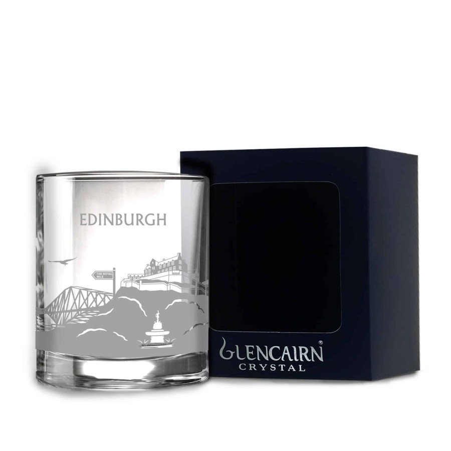 Glassware Glencairn Crystal | Edinburgh Skyline Whisky Tumbler