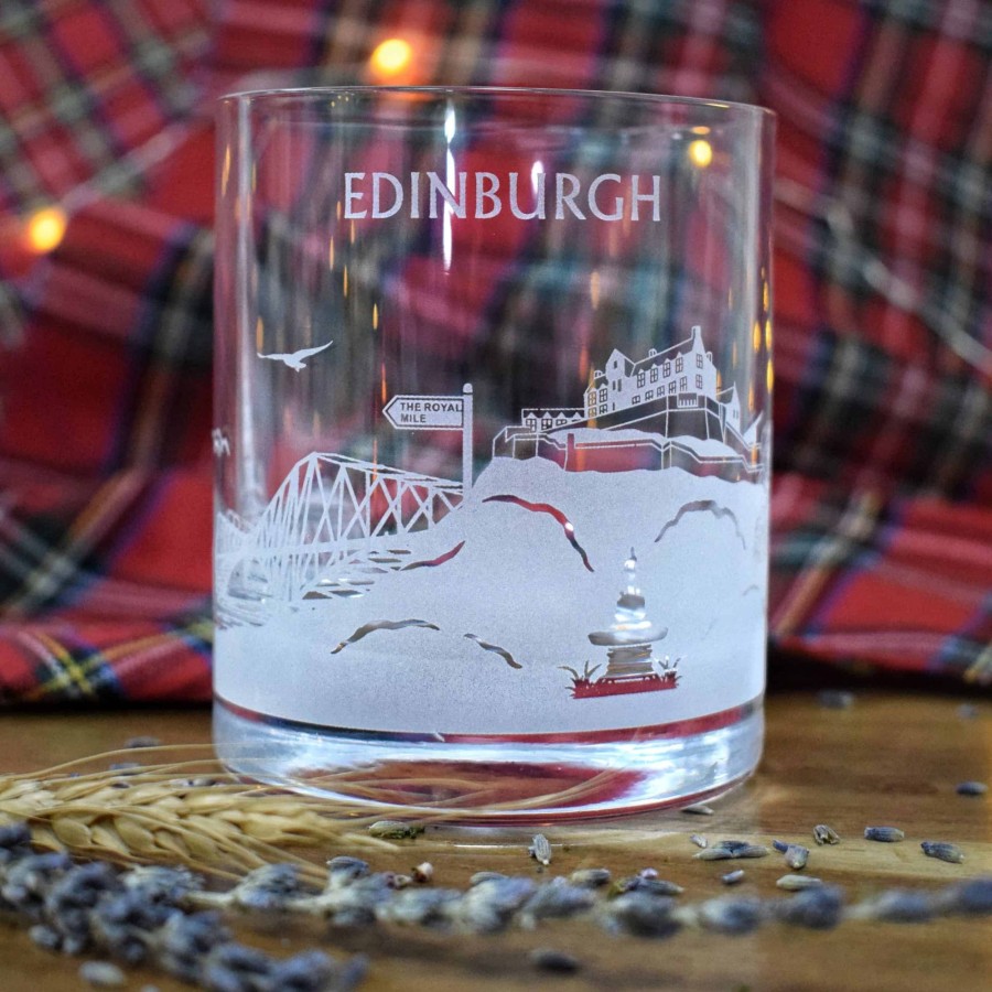 Glassware Glencairn Crystal | Edinburgh Skyline Whisky Tumbler