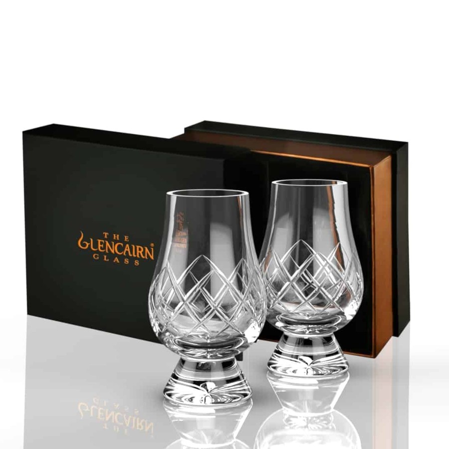 Glassware Glencairn Crystal | Cut Glencairn Glass Gift Set Of 2