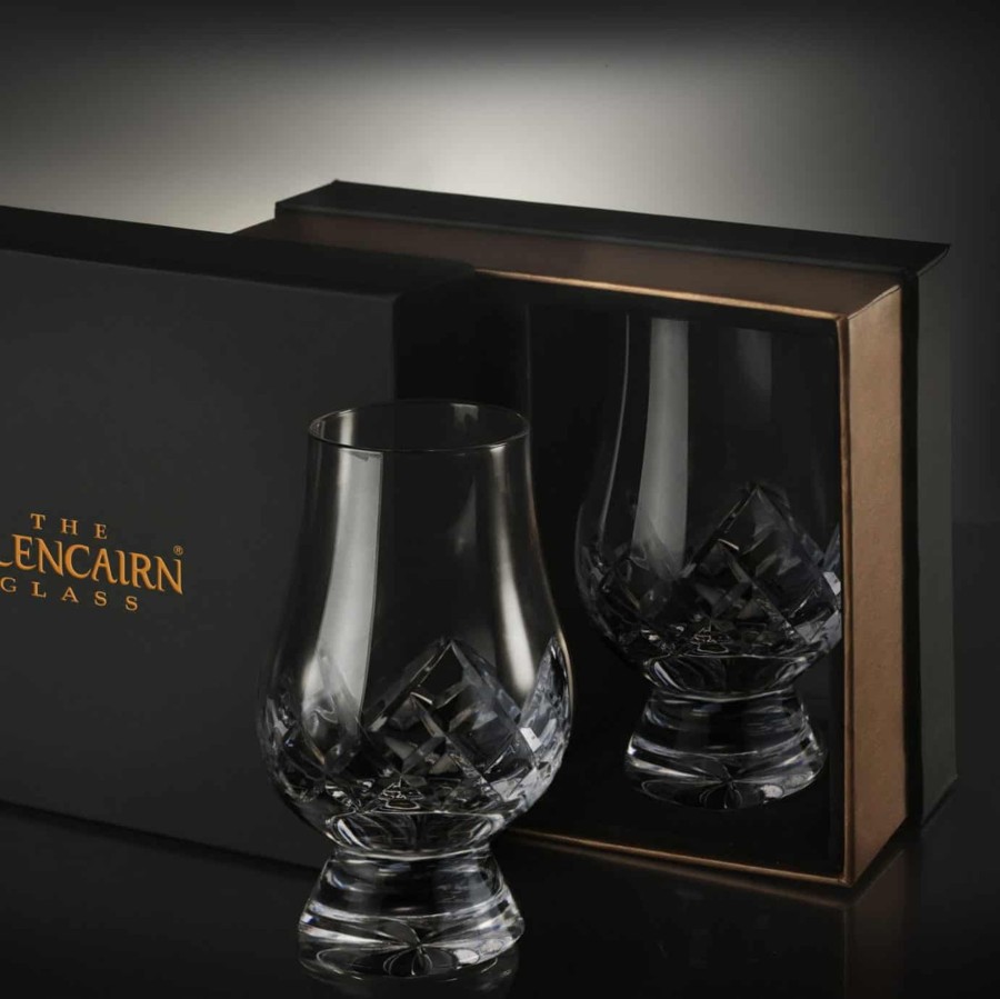 Glassware Glencairn Crystal | Cut Glencairn Glass Gift Set Of 2