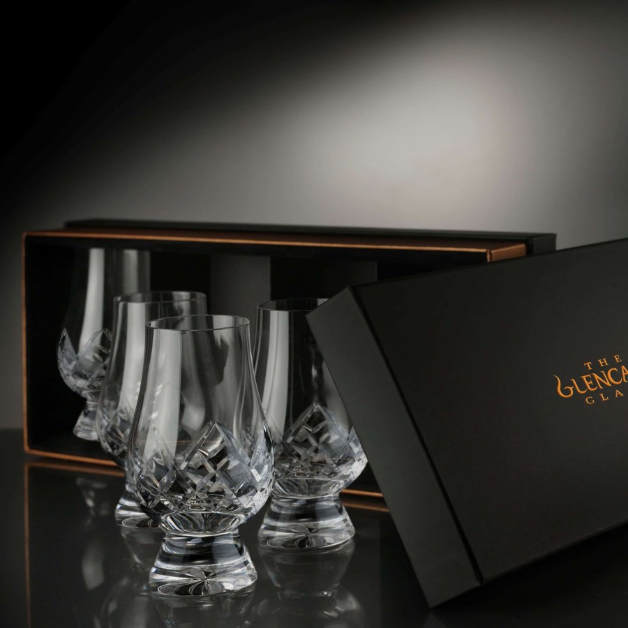 Glassware Glencairn Crystal | Cut Glencairn Glass Gift Set Of 4